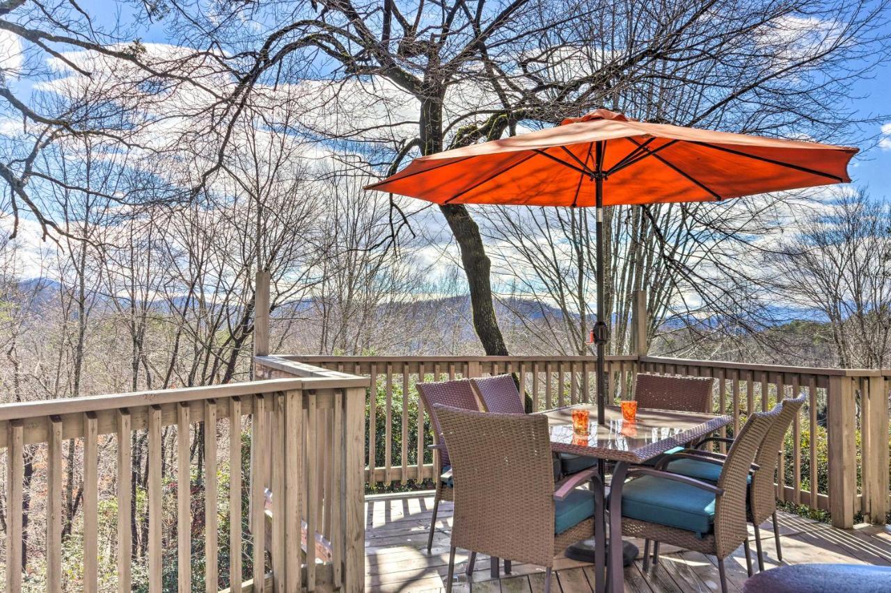 Luxe Rumbling Bald Retreat With Deck And Mountain View Villa Lake Lure Exteriör bild