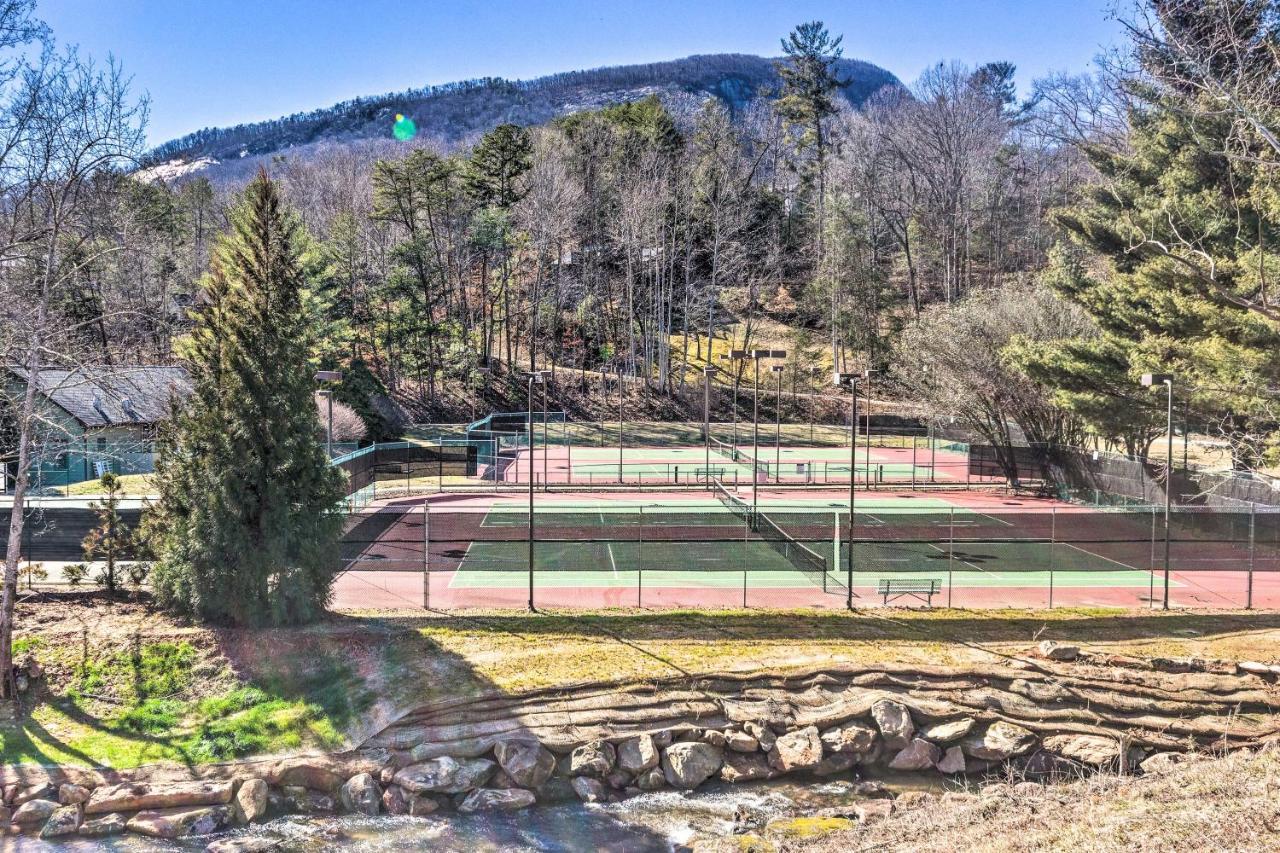 Luxe Rumbling Bald Retreat With Deck And Mountain View Villa Lake Lure Exteriör bild