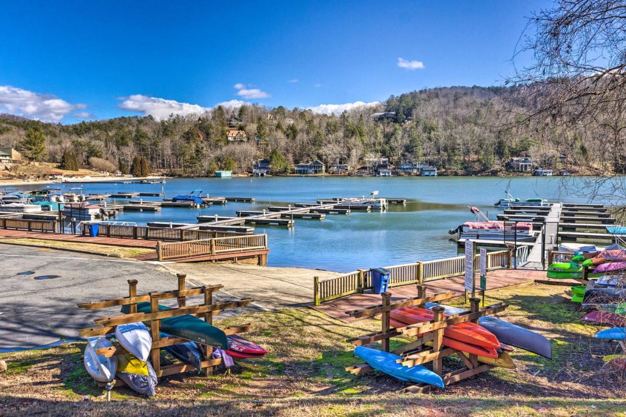 Luxe Rumbling Bald Retreat With Deck And Mountain View Villa Lake Lure Exteriör bild