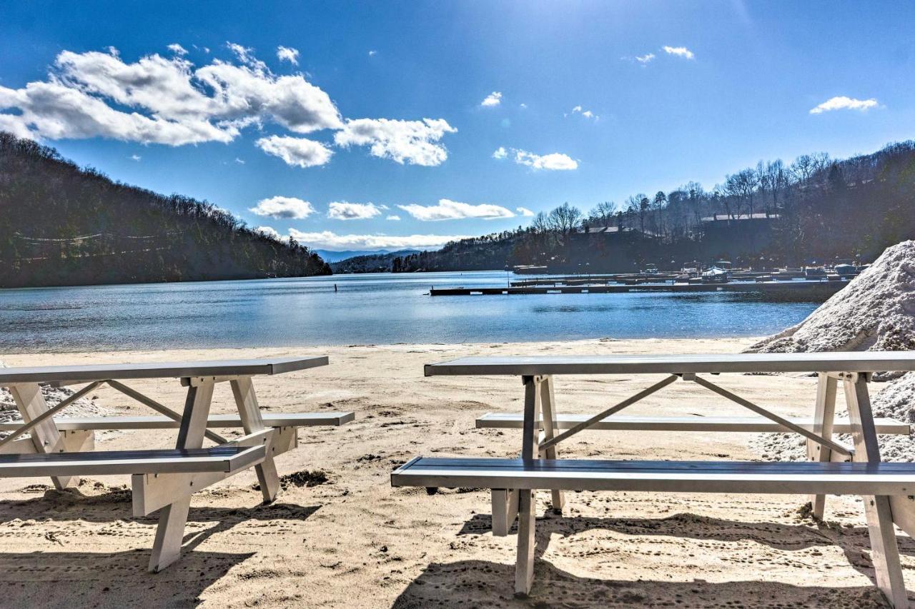 Luxe Rumbling Bald Retreat With Deck And Mountain View Villa Lake Lure Exteriör bild