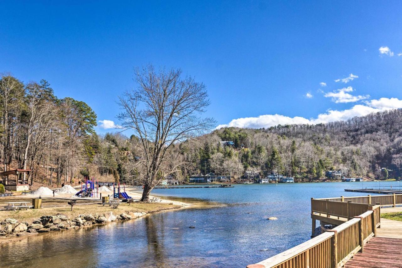 Luxe Rumbling Bald Retreat With Deck And Mountain View Villa Lake Lure Exteriör bild